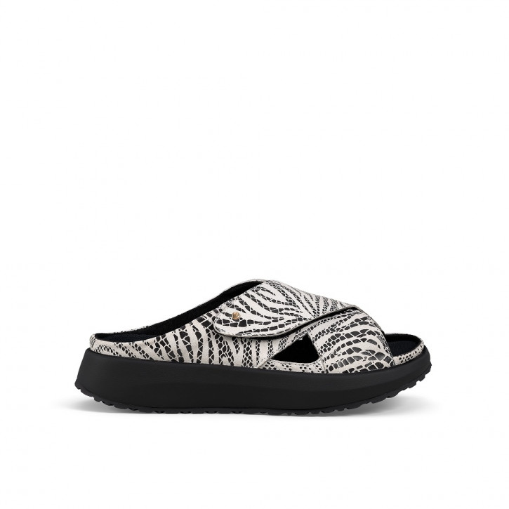 Alicante W Black-White Joya Sandalen Damen